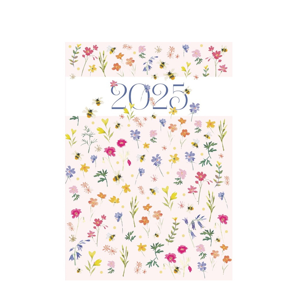 Fashion Diary Delicate Floral A6 Diary Week to View 2025